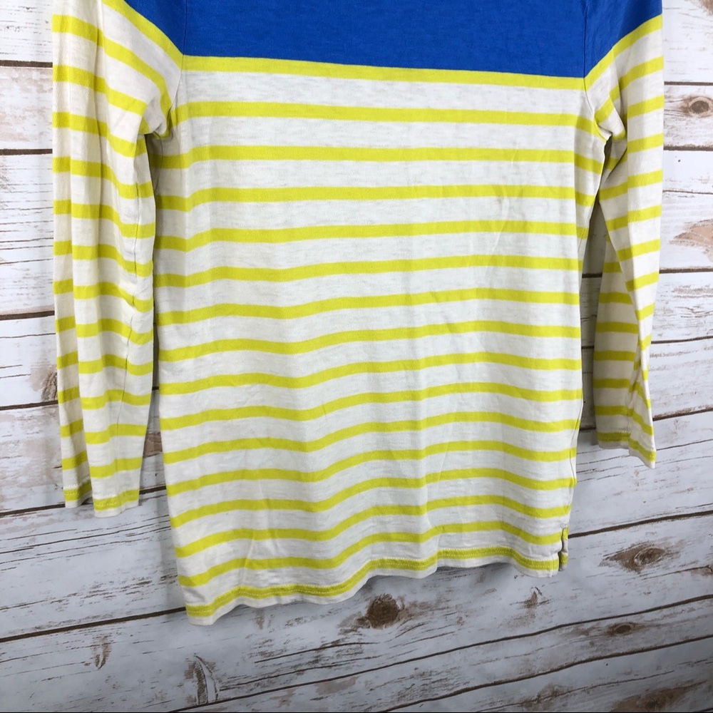 J. Crew stripe colorblock boatneck 3/4 sleeve top - Picture 5 of 8